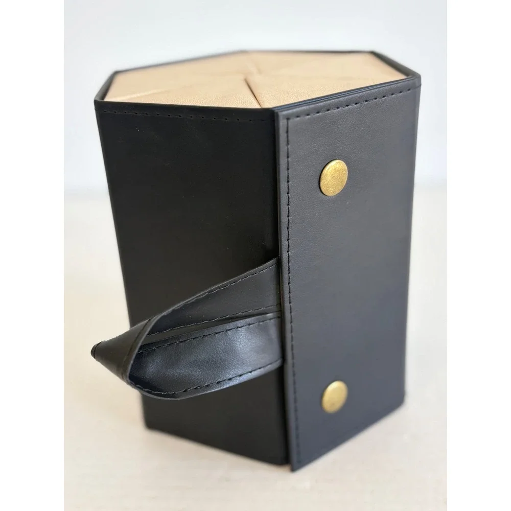 6 Slot Folding Sunglasses Organizer Travel Case Hanging Eyewear Storage Black